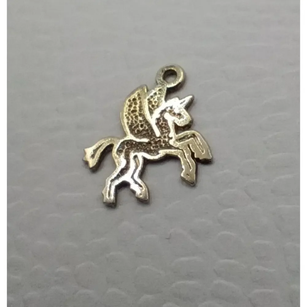 Vintage Sterling Silver Winged Unicorn Charm